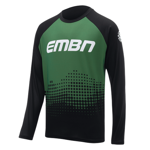 EMBN Gradient Green Long Sleeve Jersey