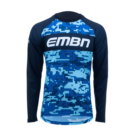 EMBN Camo Blue Long Sleeve Jersey
