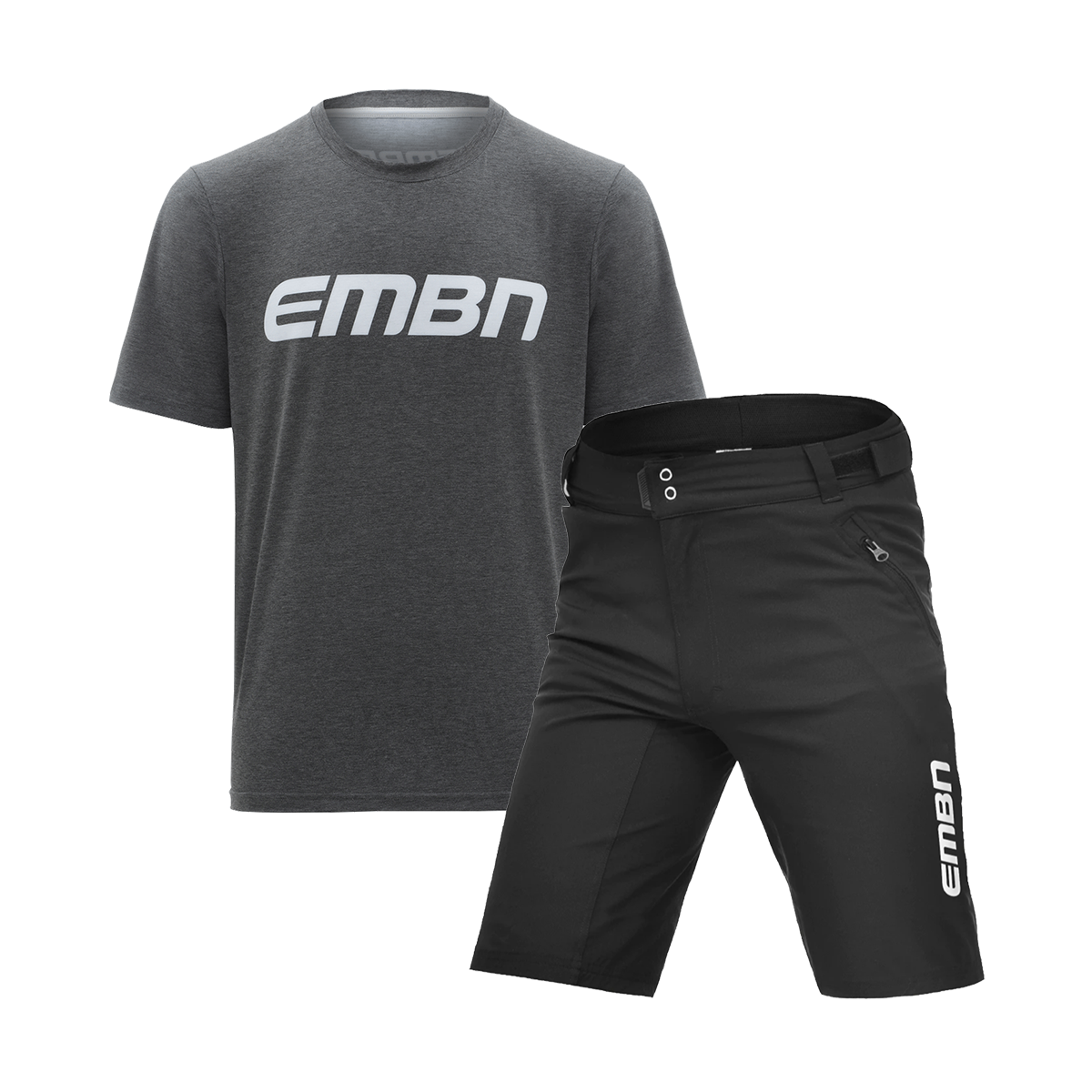 EMBN Short Sleeve Black Tech T-Shirt & Shorts Bundle