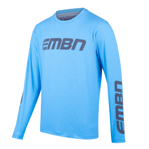 Camiseta de manga larga EMBN Tech - Azul 