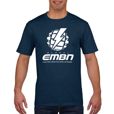 T-shirt classica EMBN - blu scuro e bianco