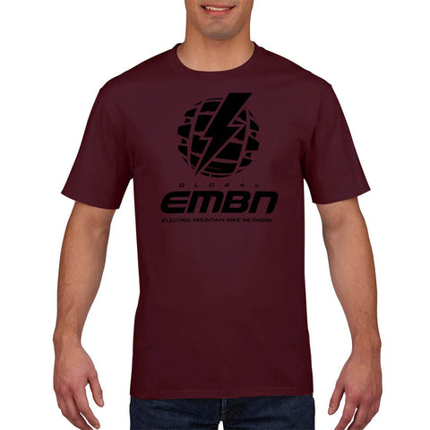 Maglietta classica EMBN - Borgogna e nera