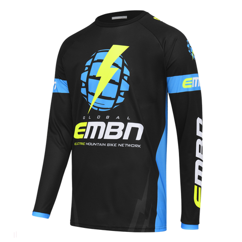EMBN Team Jersey Long Sleeve - Black & Blue