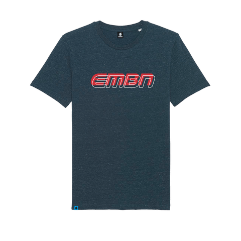T-shirt in denim con contorno EMBN