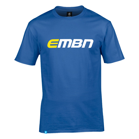 EMBN T-Shirt - Royal Blue & White