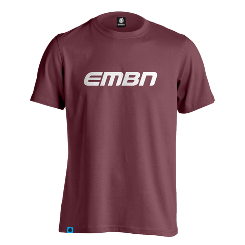 EMBN Word Logo T-Shirt - Burgundy